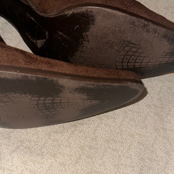 Brown Faux Suede Knee-High Boots - Picture 8 of 9